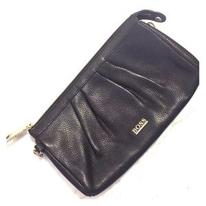 Hugo Boss leather clutch